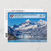 UNESCO - Glacier Bay NP - Johns Hopkins Glacier Postkarte (Vorne/Hinten)