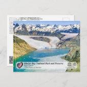 UNESCO - Glacier Bay NP - Riggs Glacier Postkarte (Vorne/Hinten)