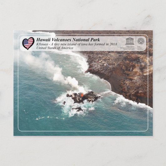 UNESCO - Hawaii Vulkane NP - Kīlauea Postcard Postkarte (Vorderseite)