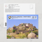 UNESCO, Hill Forts of Rajasthan - Kumbhalgarh Fort Postkarte (Vorne/Hinten)