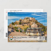 UNESCO, Hill Forts of Rajasthan - Kumbhalgarh Fort Postkarte (Vorne/Hinten)