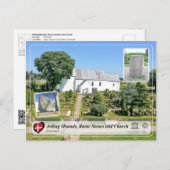 UNESCO - Jelling Mounds, Running Stones und Church Postkarte (Vorne/Hinten)