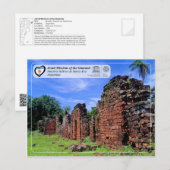UNESCO - Jesuitenmissionen der Garantien Postkarte (Vorne/Hinten)