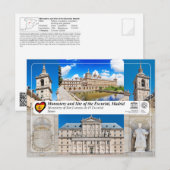 UNESCO - Kloster San Lorenzo de El Escorial Postkarte (Vorne/Hinten)