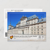 UNESCO - Kloster San Lorenzo de El Escorial Postkarte (Vorne/Hinten)
