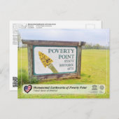 UNESCO - Monumental Earthworks of Poverty Point Postkarte (Vorne/Hinten)