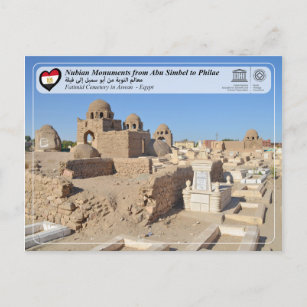 UNESCO - Nubian Monuments - Aswan Fatimid Friedhof Postkarte