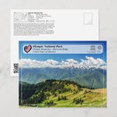 UNESCO - Olympischer Nationalpark - Hurrikan Ridge Postkarte (Vorne/Hinten)