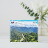 UNESCO - Olympischer Nationalpark - Hurrikan Ridge Postkarte (Stehend Vorderseite)