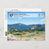 UNESCO - Olympischer Nationalpark - Sieben Seen Postkarte (Vorne/Hinten)