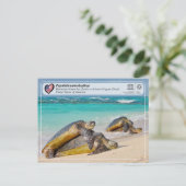 UNESCO - Papahānaumokuākea - Französische Wassersc Postkarte (Stehend Vorderseite)