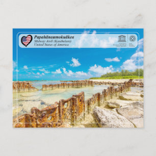 UNESCO - Papahānaumokuākea - Mittelweg-Atoll-Postk Postkarte