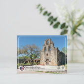 UNESCO - San Antonio - Mission Espada Postkarte (Stehend Vorderseite)