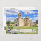 UNESCO - San Antonio - Mission San José Postkarte (Vorne/Hinten)