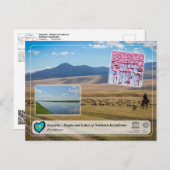 UNESCO - Saryarka - Steppe und Seen Kasachstans Postkarte (Vorne/Hinten)
