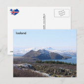 UNESCO-Standort des Thingvellir-Nationalparks, Isl Postkarte (Vorne/Hinten)