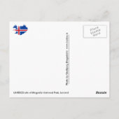 UNESCO-Standort des Thingvellir-Nationalparks, Isl Postkarte (Rückseite)