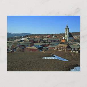 UNESCO-Standort Røros, Norwegen Postkarte