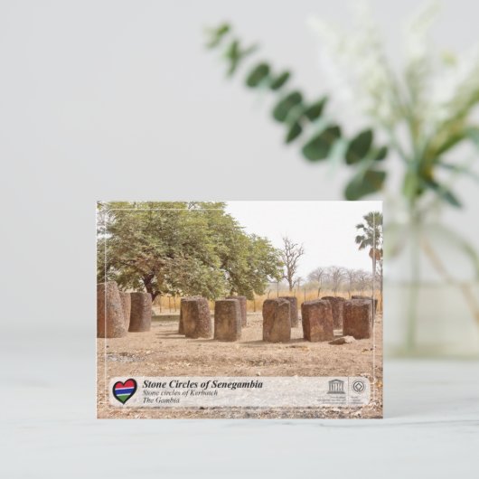 UNESCO - Stone Circles of Senegambia - Kerbatch Postkarte (Stehend Vorderseite)