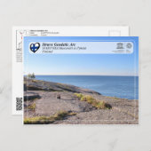 UNESCO Struve Geodetic Arc - SVARTVIRA Mustaviiri Postkarte (Vorne/Hinten)