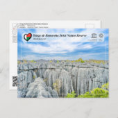UNESCO - Tsingy de Bemaraha Naturschutzgebiet Postkarte (Vorne/Hinten)