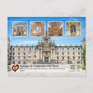 UNESCO UHS - Mosteiro de San Martiño Pinario Postkarte
