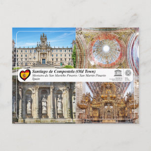 UNESCO UHS - Mosteiro de San Martiño Pinario Postkarte