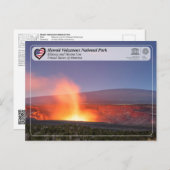 UNESCO - Vulkane Hawaii - Mauna Loa und Kīlauea Postkarte (Vorne/Hinten)