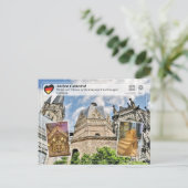 UNESCO WH- Aachener Dom Postkarte (Stehend Vorderseite)