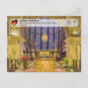 UNESCO WH- Aachener Dom Postkarte
