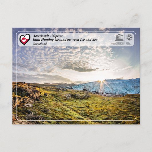 UNESCO WH- Aasivissuit - Nipisat Postkarte (Vorderseite)