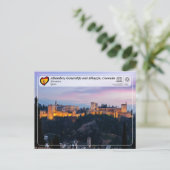 UNESCO WH- Alhambra, Granada Postkarte (Stehend Vorderseite)