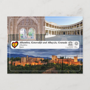UNESCO WH- Alhambra, Granada Postkarte