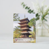 UNESCO WH- Altes Kyoto - Ninna-ji - 仁 和 寺 Postkarte (Stehend Vorderseite)