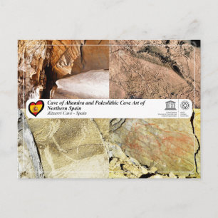 UNESCO WH- Altxerri Höhle / Cueva de Altxerri Postkarte