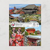 UNESCO WH- Ancient Kyōto - Kiyomizu-dera - 清 水 寺 Postkarte (Vorderseite)