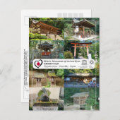UNESCO WH- Ancient Kyōto - Ujigami-jinja - 宇 治 上 神 Postkarte (Vorne/Hinten)