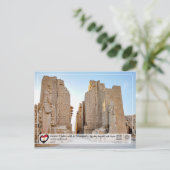 UNESCO WH- Ancient Thebes - Tempel von Karnak Postkarte (Stehend Vorderseite)