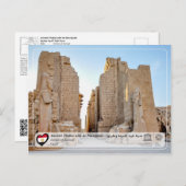 UNESCO WH- Ancient Thebes - Tempel von Karnak Postkarte (Vorne/Hinten)