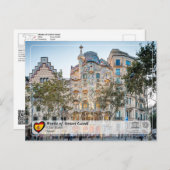 UNESCO WH- Antoni Gaudí - Casa Batlló Postkarte (Vorne/Hinten)
