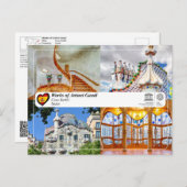 UNESCO WH- Antoni Gaudí - Casa Batlló Postkarte (Vorne/Hinten)
