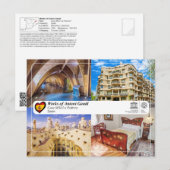 UNESCO WH- Antoni Gaudí - Casa Milà La Pedrera Postkarte (Vorne/Hinten)