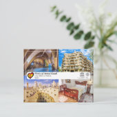 UNESCO WH- Antoni Gaudí - Casa Milà La Pedrera Postkarte (Stehend Vorderseite)