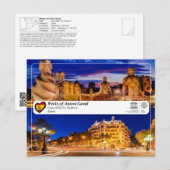 UNESCO WH- Antoni Gaudí - Casa Milà La Pedrera Postkarte (Vorne/Hinten)