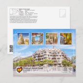 UNESCO WH- Antoni Gaudí - Casa Milà La Pedrera Postkarte (Vorne/Hinten)
