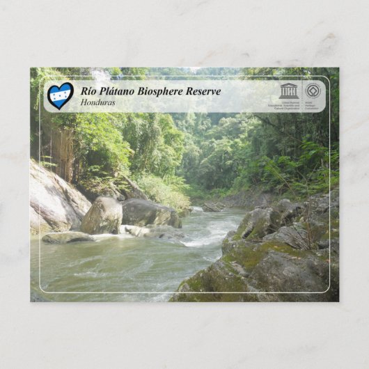 UNESCO WH- Biosphärenreservat Río Plátano Postkarte (Vorderseite)