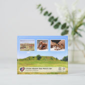 UNESCO WH- Cahokia Mounds Staat Historische Lage Postkarte (Stehend Vorderseite)