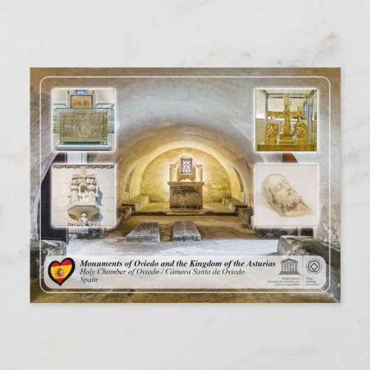 UNESCO WH- Cámara Santa de Oviedo Postkarte (Vorderseite)