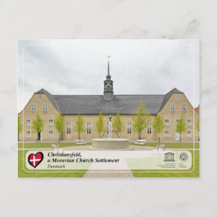UNESCO WH- Christiansfeld - Mährische Kirche Postkarte