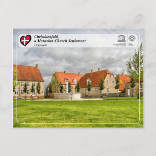 UNESCO WH- Christiansfeld - Mährische Kirche Postkarte